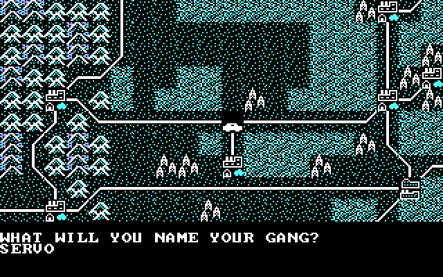 Roadwar 2000 IBM PC/Compatibles Screenshot: Game start; what is your name?