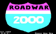Roadwar 2000 for IBM PC/Compatibles - Title screen.