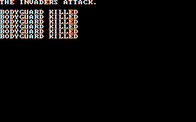 Roadwar 2000 IBM PC/Compatibles Screenshot: The invaders attack!