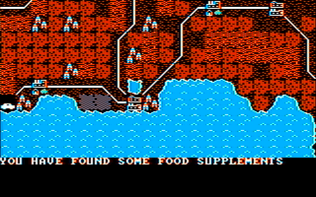 Roadwar 2000 IBM PC/Compatibles Screenshot: Found some food suplements...