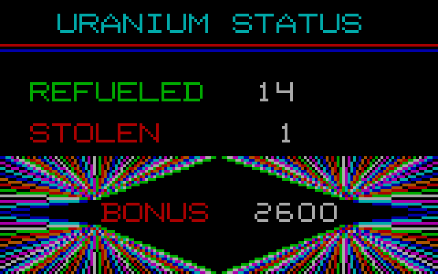 Moon Bugs IBM PC/Compatibles Screenshot: Bonus points.