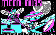 Moon Bugs for IBM PC/Compatibles - Title screen.