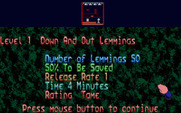 Oh No! More Lemmings for Atari ST - Ready for level 1?