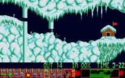 Oh No! More Lemmings for Atari ST - Here's the house I need to guide the Lemmings to.