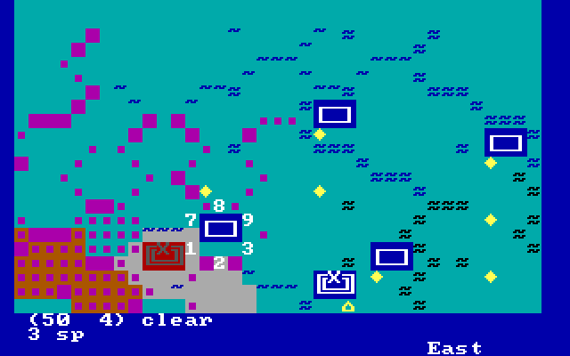 Civil War: 1861 - 1865, The IBM PC/Compatibles Screenshot: Starting a game.