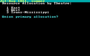 Civil War: 1861 - 1865, The for IBM PC/Compatibles - Resource allocation...