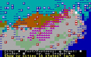 Civil War: 1861 - 1865, The for IBM PC/Compatibles - One of many maps in the game.
