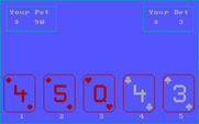 Vegas Video Poker for IBM PC/Compatibles - Trying another hand...