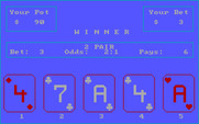 Vegas Video Poker for IBM PC/Compatibles - We have a winner!