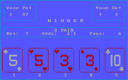 Vegas Video Poker for IBM PC/Compatibles - Results for this hand.