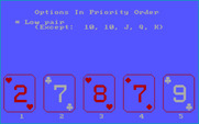 Vegas Video Poker for IBM PC/Compatibles - You can view a strategy to learn how to play.