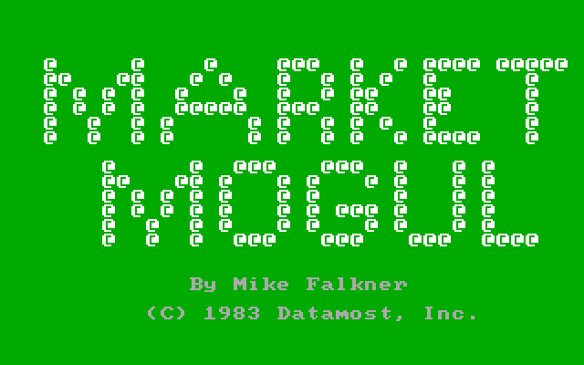 Market Mogul IBM PC/Compatibles Screenshot: Title screen.