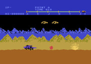 Moon Patrol for Atari 5200 - Alien saucers attacking!