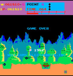 Moon Patrol for Arcade - Game over.