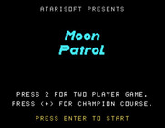 Moon Patrol for TI-99/4A - Game options.
