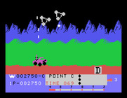 Moon Patrol for TI-99/4A - This type of enemy can make new craters...