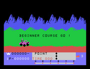 Moon Patrol for TI-99/4A - Game start.
