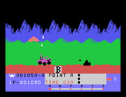 Moon Patrol for TI-99/4A - Shoot aliens and rocks...