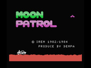 Moon Patrol for MSX - Title screen.