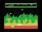 Moon Patrol for MSX - Shooting at some aliens...