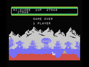 Moon Patrol for MSX - Game over.