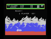 Moon Patrol for MSX - Game start.