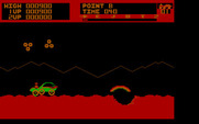 Moon Patrol for IBM PC/Compatibles - This type of alien can create new craters.