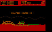 Moon Patrol for IBM PC/Compatibles - Starting the championship course!