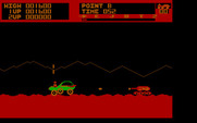 Moon Patrol for IBM PC/Compatibles - Enemy tanks cause trouble...