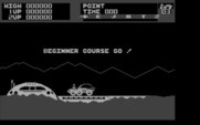 Moon Patrol for IBM PC/Compatibles - Game start!