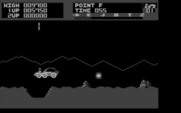 Moon Patrol for IBM PC/Compatibles - Rocks and craters can have tricky spacing in later areas...