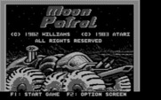 Moon Patrol for IBM PC/Compatibles - Title screen.