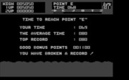 Moon Patrol for IBM PC/Compatibles - I reached point "E"...