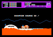 Moon Patrol for Apple II - Championship course start!