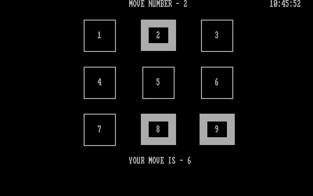 Flipper IBM PC/Compatibles Screenshot: Move number 2...