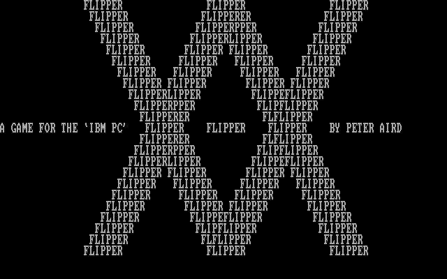 Flipper IBM PC/Compatibles Screenshot: Title screen 2.