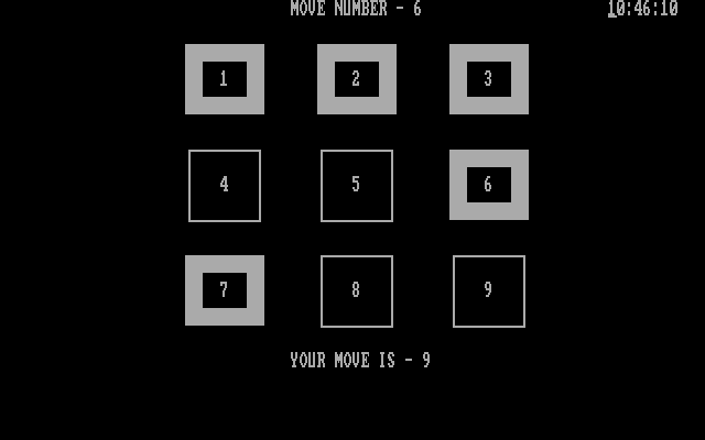 Flipper IBM PC/Compatibles Screenshot: What will the next move be?