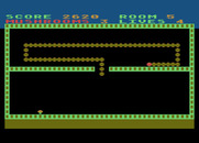 Nerm of Bemer for Atari 8-bit - Mushrooms located right next to a wall can be difficult to eat.
