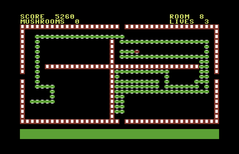 Nerm of Bemer Commodore 64 Screenshot: Yikes, I'm trapped!