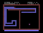 Nerm of Bemer for TI-99/4A - Spaces become narrow as your worm starts to grow.