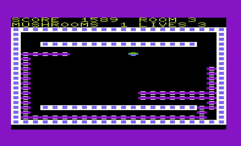 Nerm of Bemer Commodore VIC-20 Screenshot: The narrow paths on some levels can be tricky...