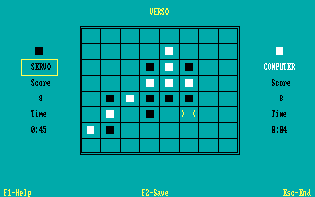 Verso IBM PC/Compatibles Screenshot: What will your next move be?