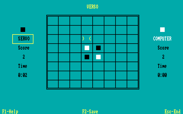 Verso IBM PC/Compatibles Screenshot: The game begins...