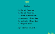 Verso for IBM PC/Compatibles - The main menu.