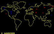Global Thermonuclear War for IBM PC/Compatibles - Two missiles launched!