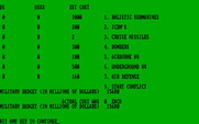 Global Thermonuclear War for IBM PC/Compatibles - Starting the game.