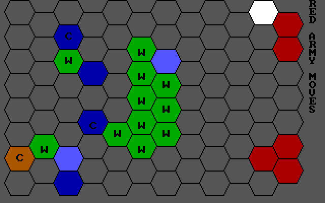 Combat: Conflict Simulation IBM PC/Compatibles Screenshot: The game begins...