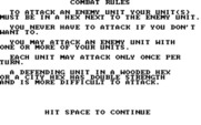 Combat: Conflict Simulation for IBM PC/Compatibles - Overview of combat rules.