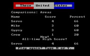 These United States for IBM PC/Compatibles - Comparison scores.
