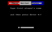 These United States for IBM PC/Compatibles - Enter the player names...